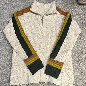 Roolee Embroidered Sleeve Sweater